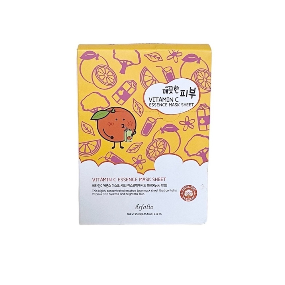 Esfolio Vitamin C Essence Face Mask Sheet Moisturizing Facial Treatment